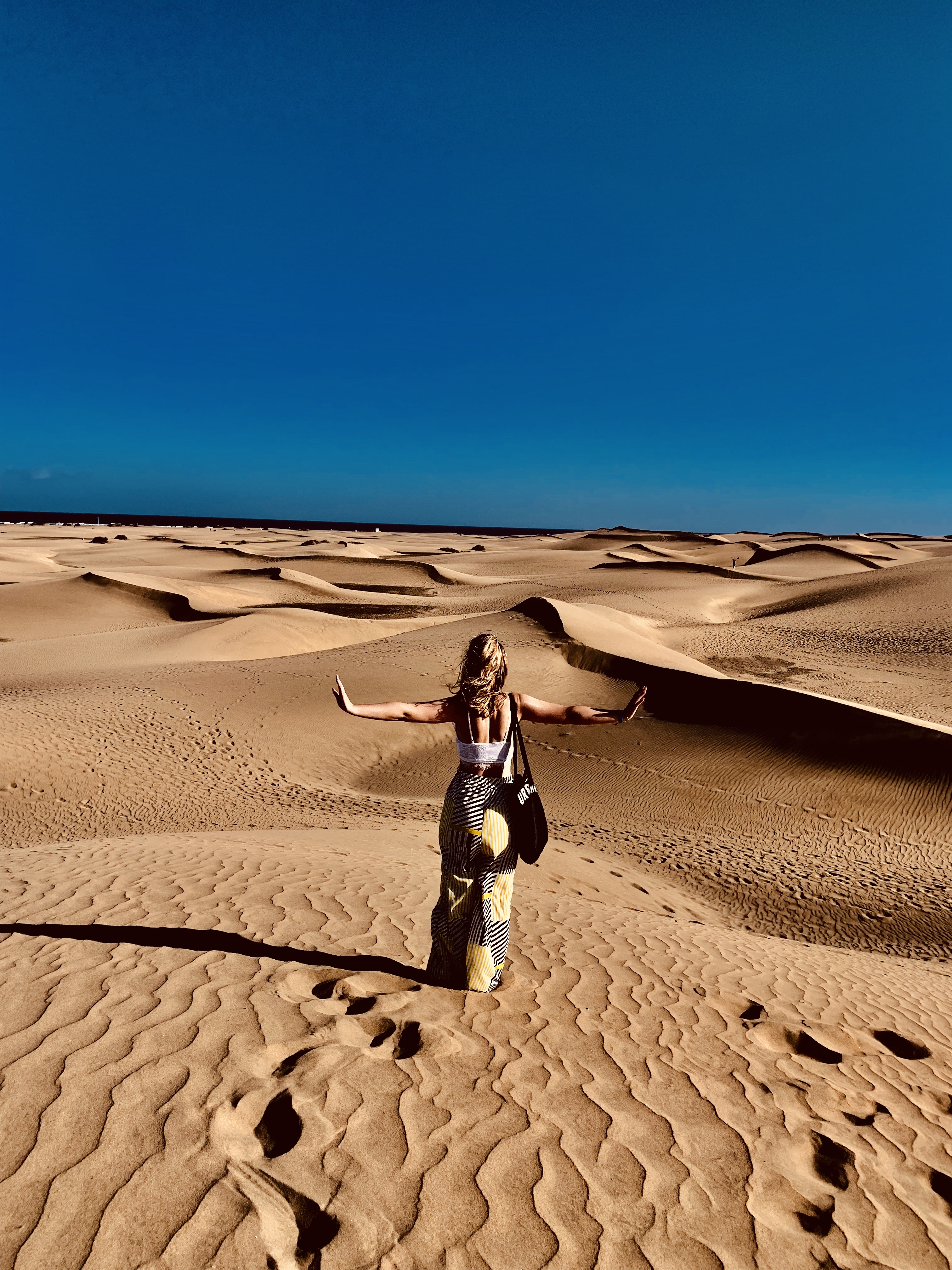 woman in desert